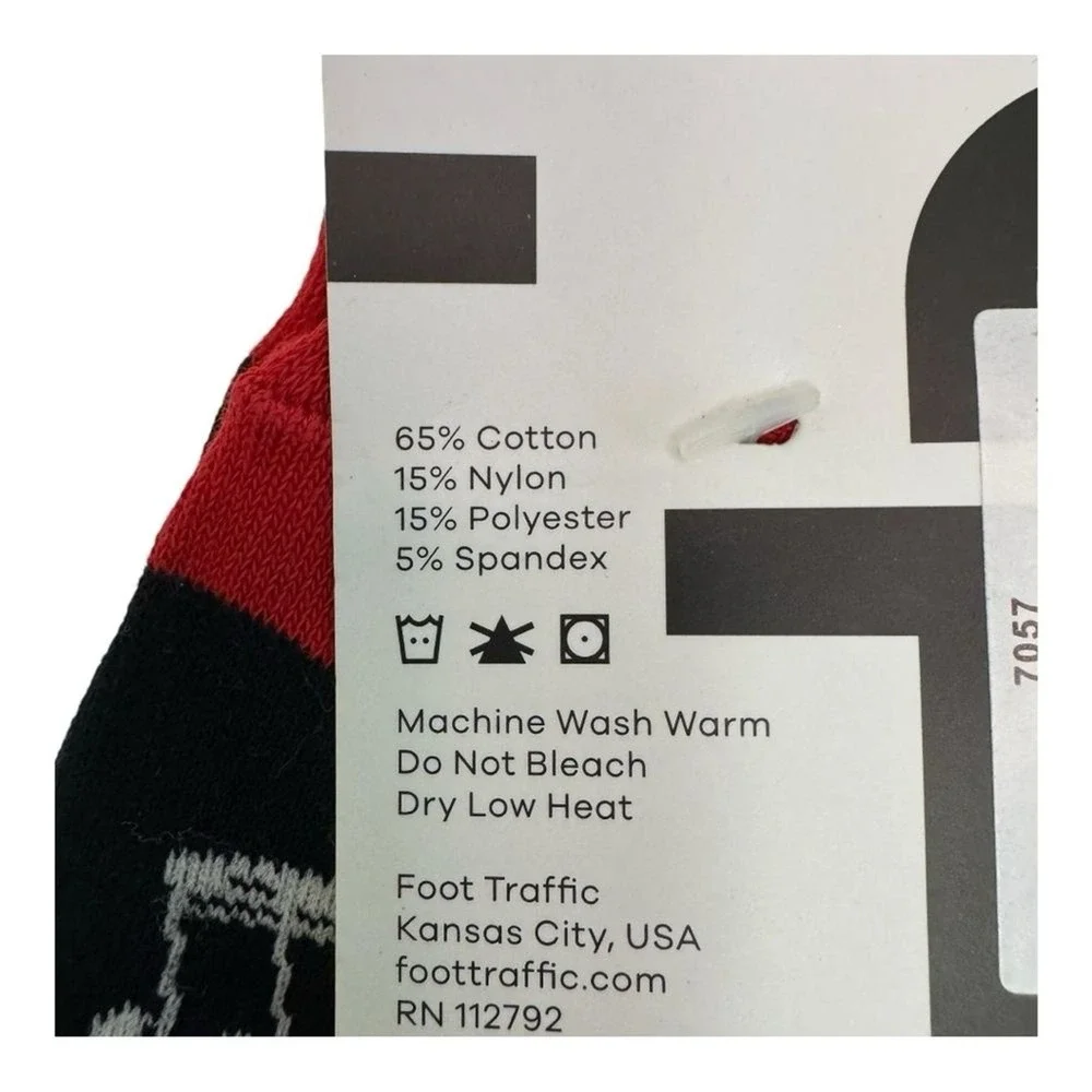 Foot‎ Traffic Women's Black Musical Notes Crew Socks Shoe Size 4-10
